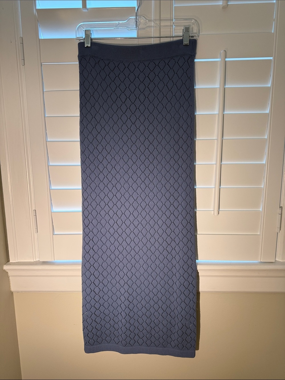 ALC Blue Knit Maxi Skirt and top